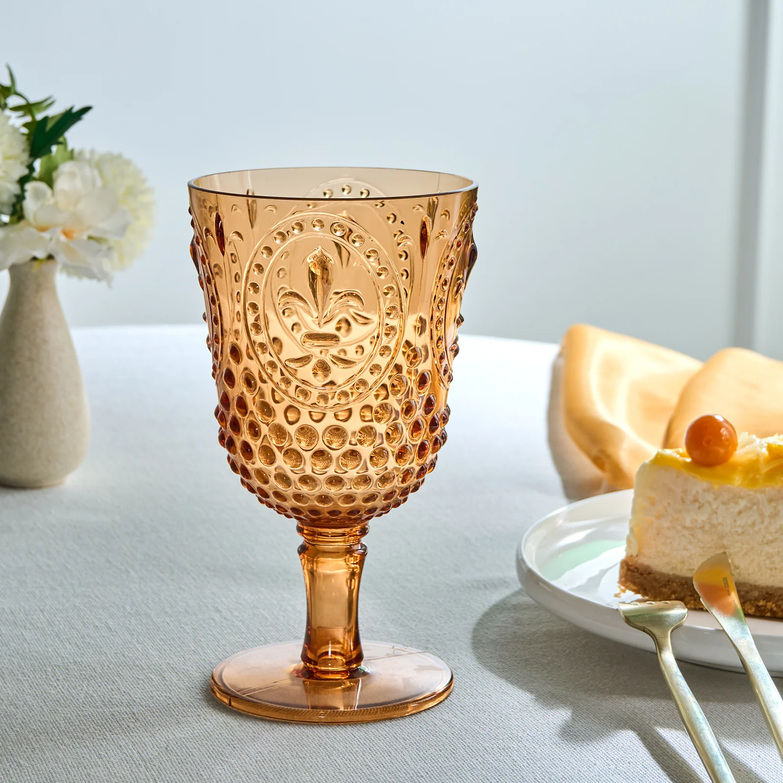 Karaca Moise Acryl Wijnglas, 450 ml, Oranje