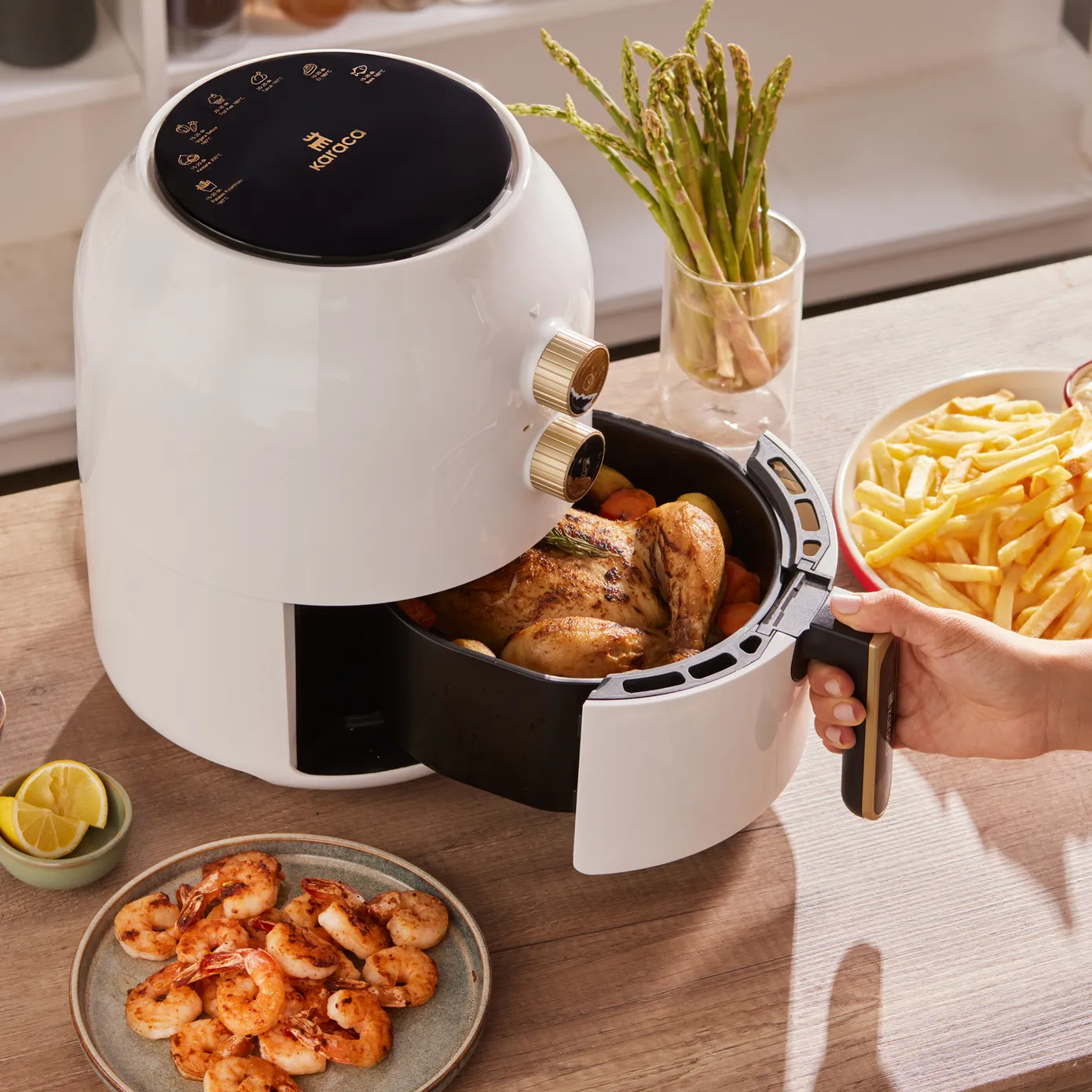 Karaca Multifry - witte heteluchtfriteuse - olievrije friteuse - Image 3