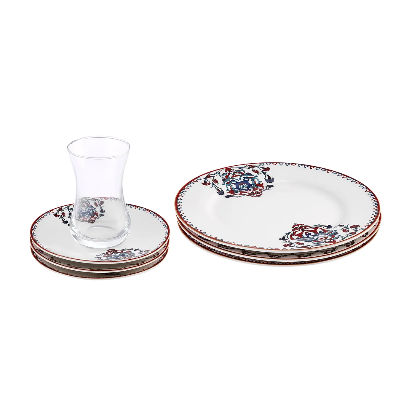 Karaca Nakkaş Dessert Set voor 6 Personen,18 Delig - Image 19