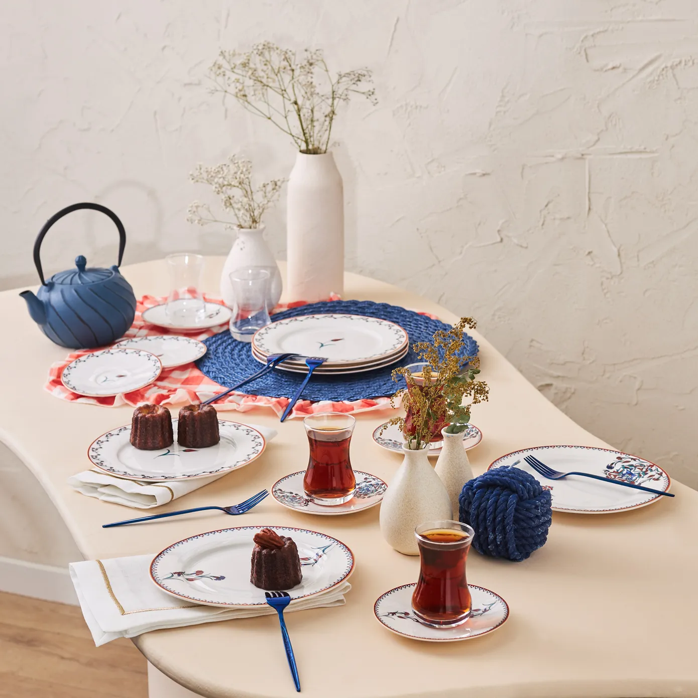 Karaca Nakkaş Dessert Set voor 6 Personen,18 Delig - Image 7