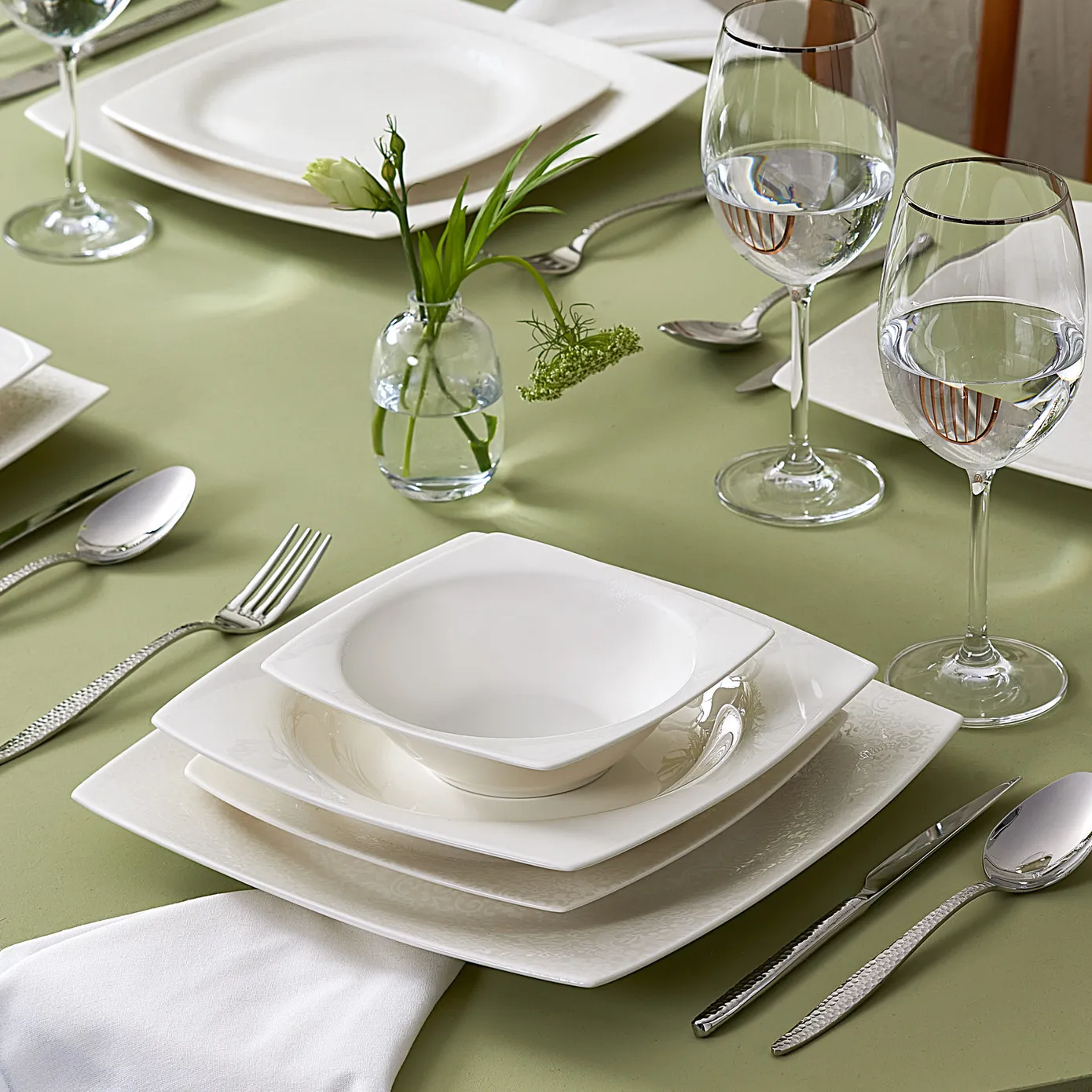 Karaca New Flava 24-delig servies voor 6 personen, porselein