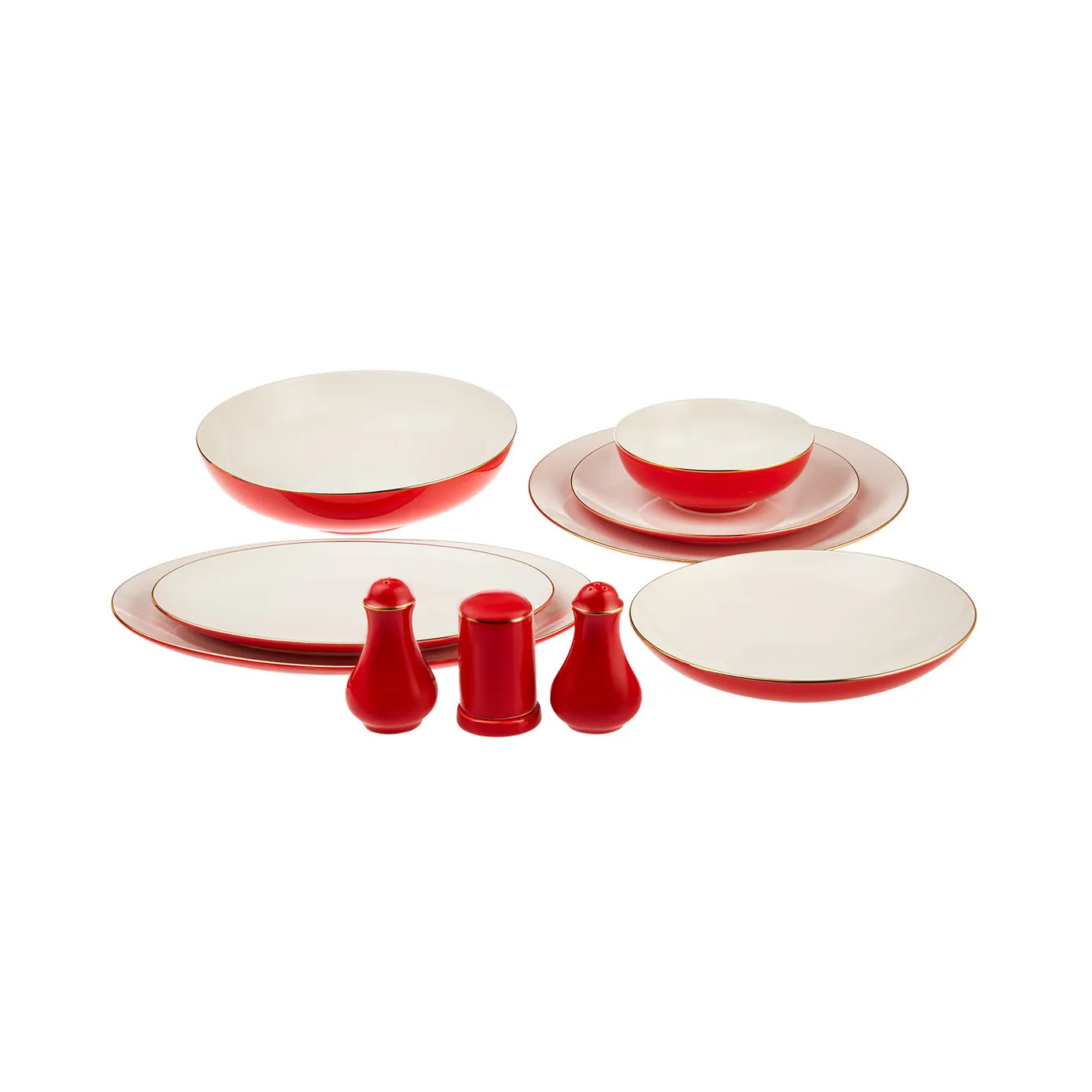 Karaca New Noble, 58-delige serviesset voor 12 personen, rood - Image 4