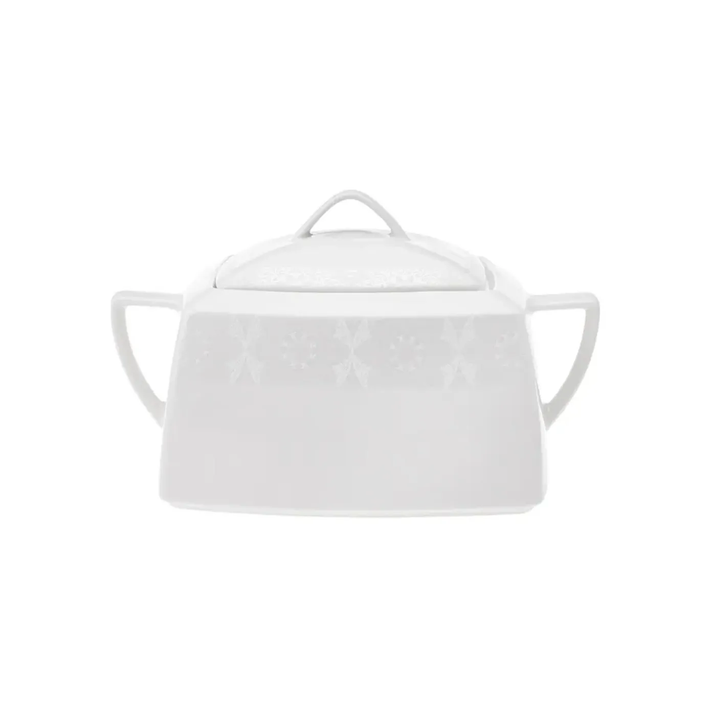 Karaca New Suha Cream 60 Delige Porseleinen Serviesset Vierkant voor 12 Personen - Image 3