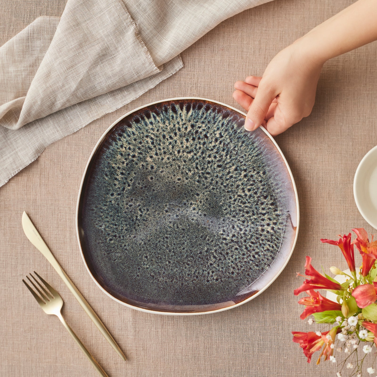Karaca New White Galactic 27 cm Dinerbord - Image 2