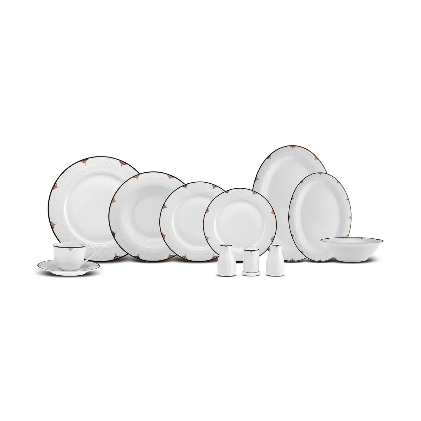 Karaca Nora 12 Persoons Servies, 74 Delig, New Generation Bone - Image 12