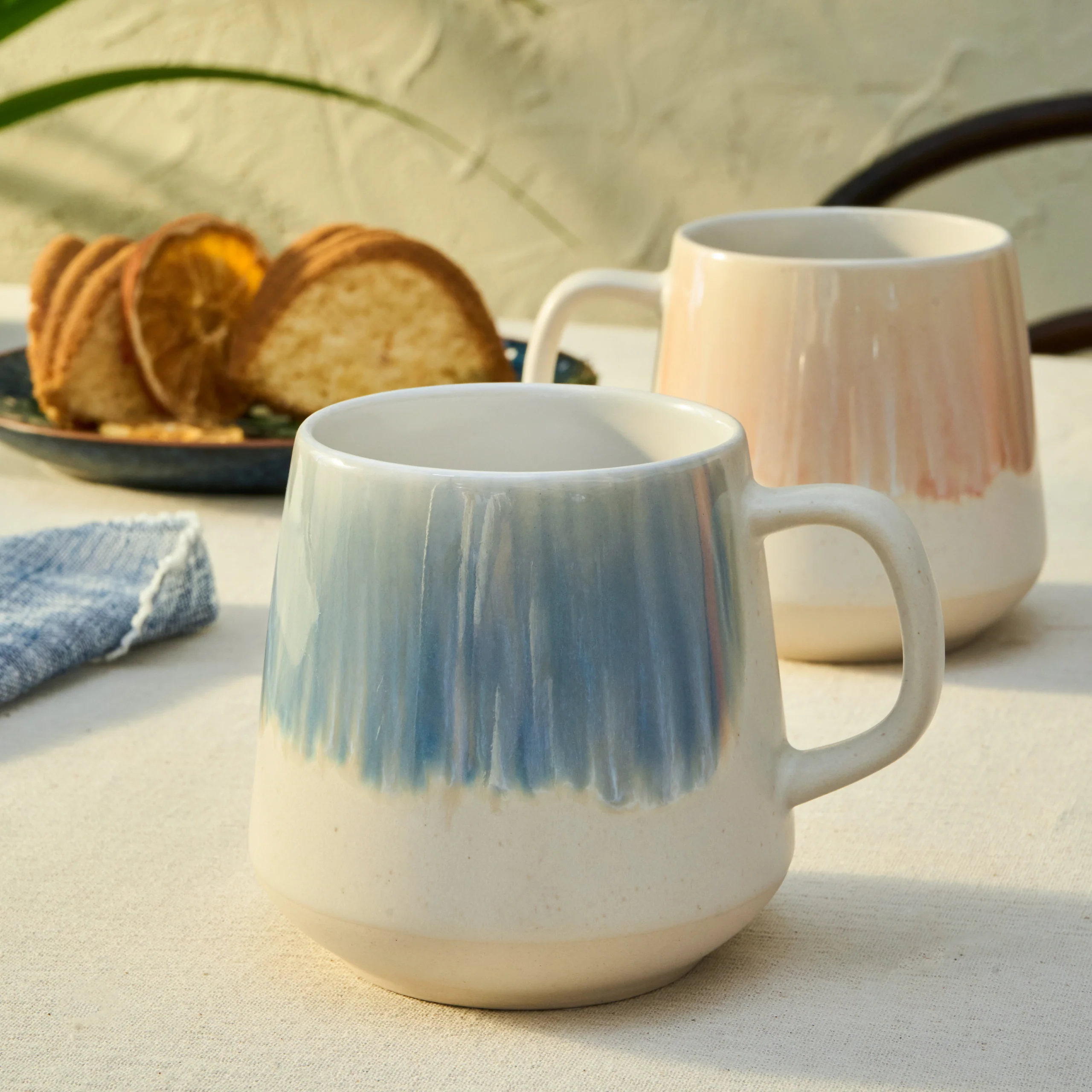 Karaca Okeanos 2-delige Stoneware Bekerset, 400 ml, Meerkleurig - Image 5