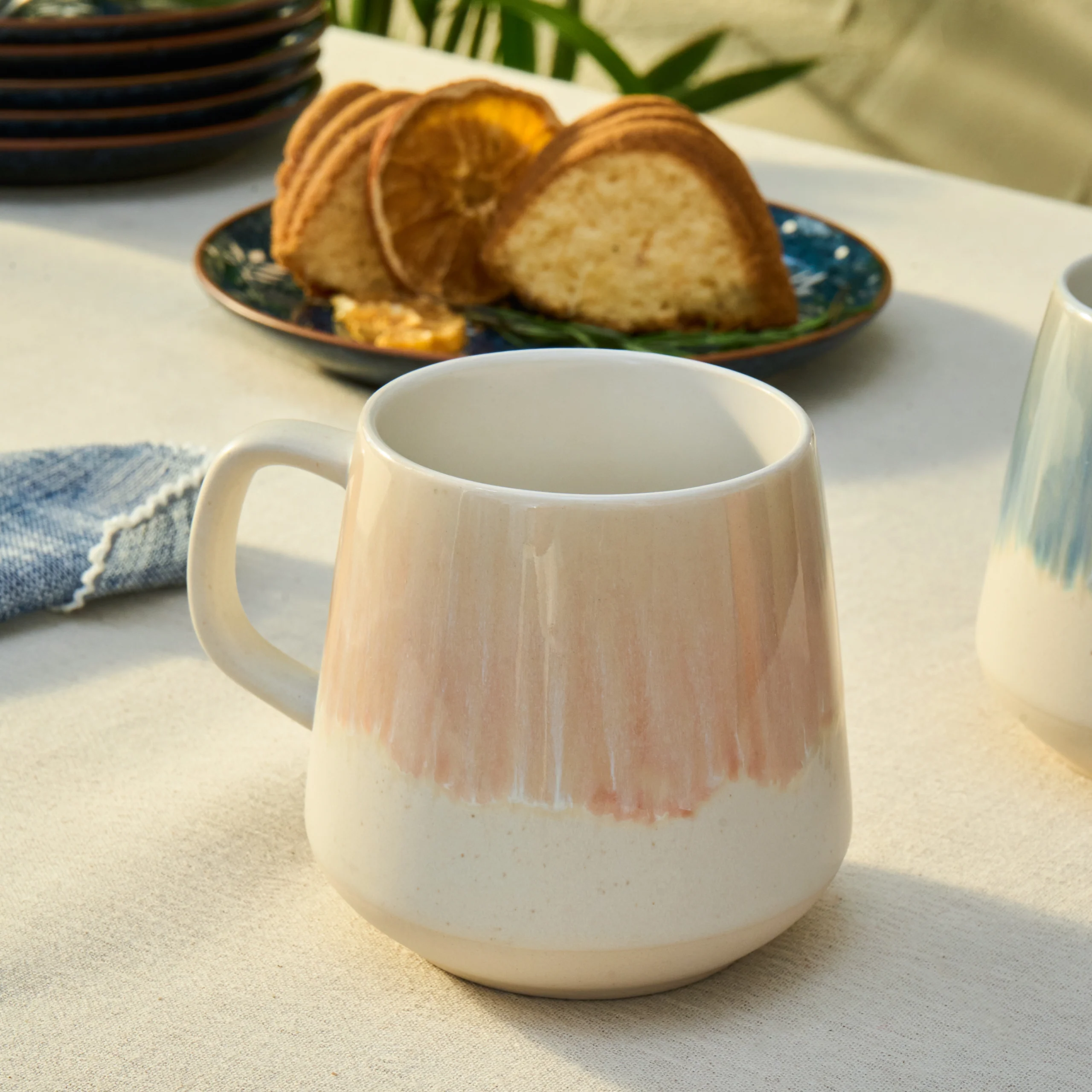 Karaca Okeanos 2-delige Stoneware Bekerset, 400 ml, Meerkleurig - Image 6