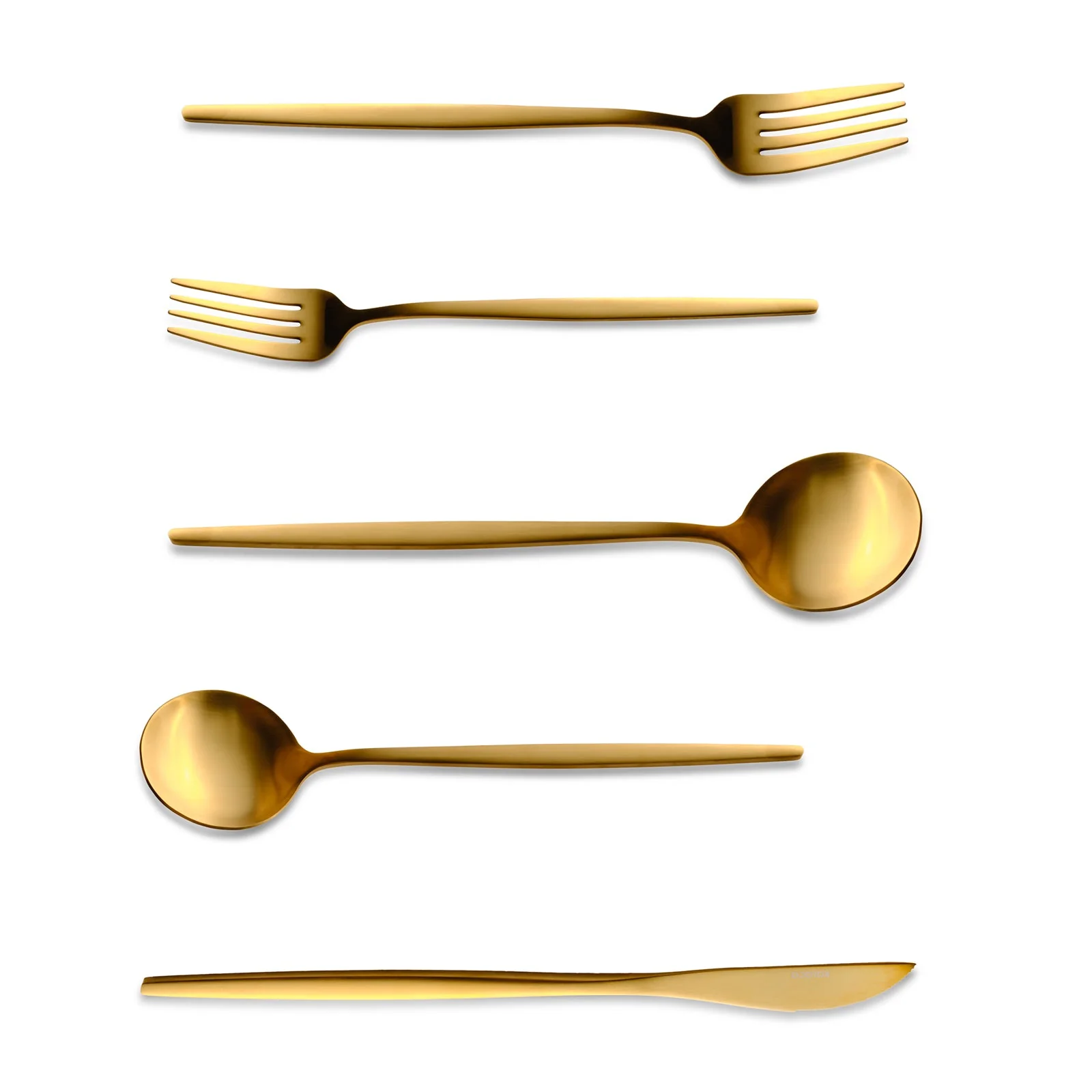 Karaca Orion Matte Gold 12-Persoons 60-Delig Bestekset - Image 9