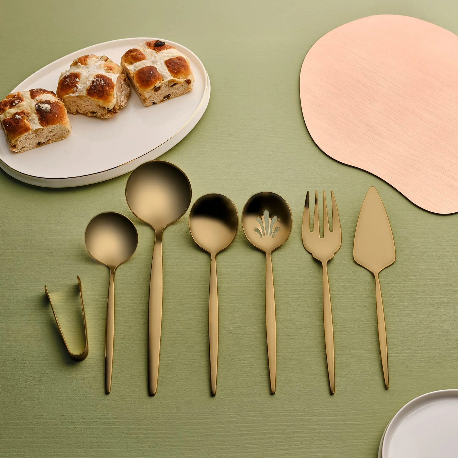 Karaca Orion Matte Gold 7-Delige Service Set
