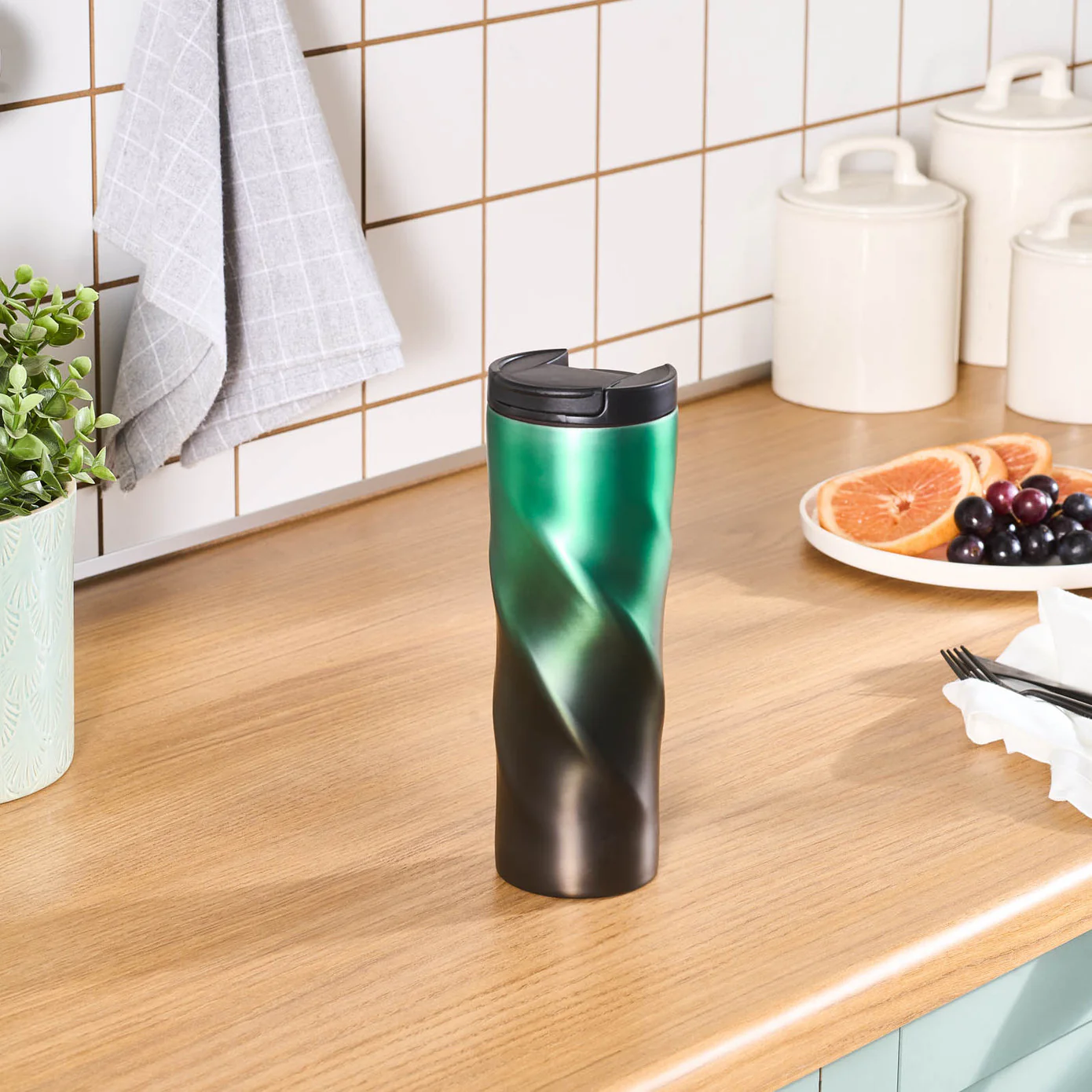 Karaca Orion Roestvrijstalen Lekkagevrije Thermos 500 ml Groen - Image 7