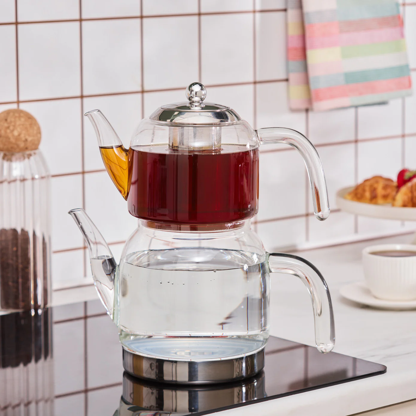 Karaca Panora Familieformaat Glazen Theepot