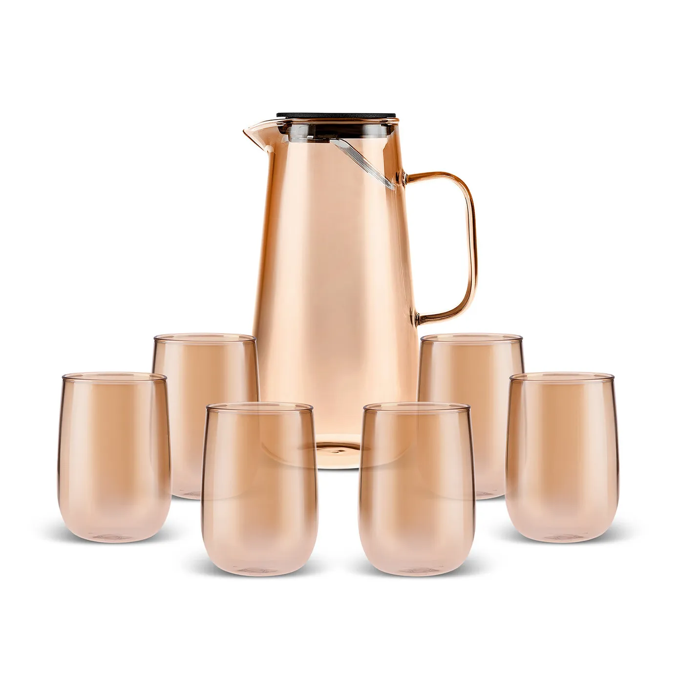 Karaca Parma Waterset, 7-Delig, Amber