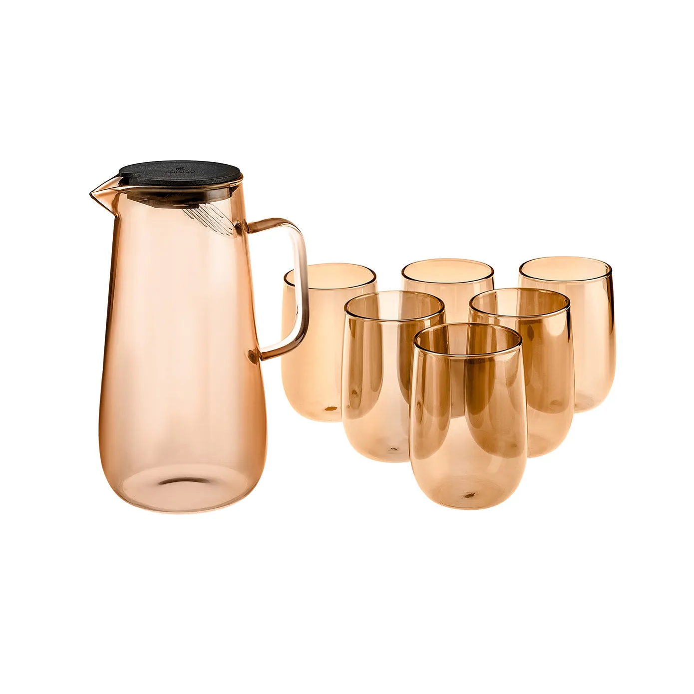 Karaca Parma Waterset, 7-Delig, Amber - Image 2