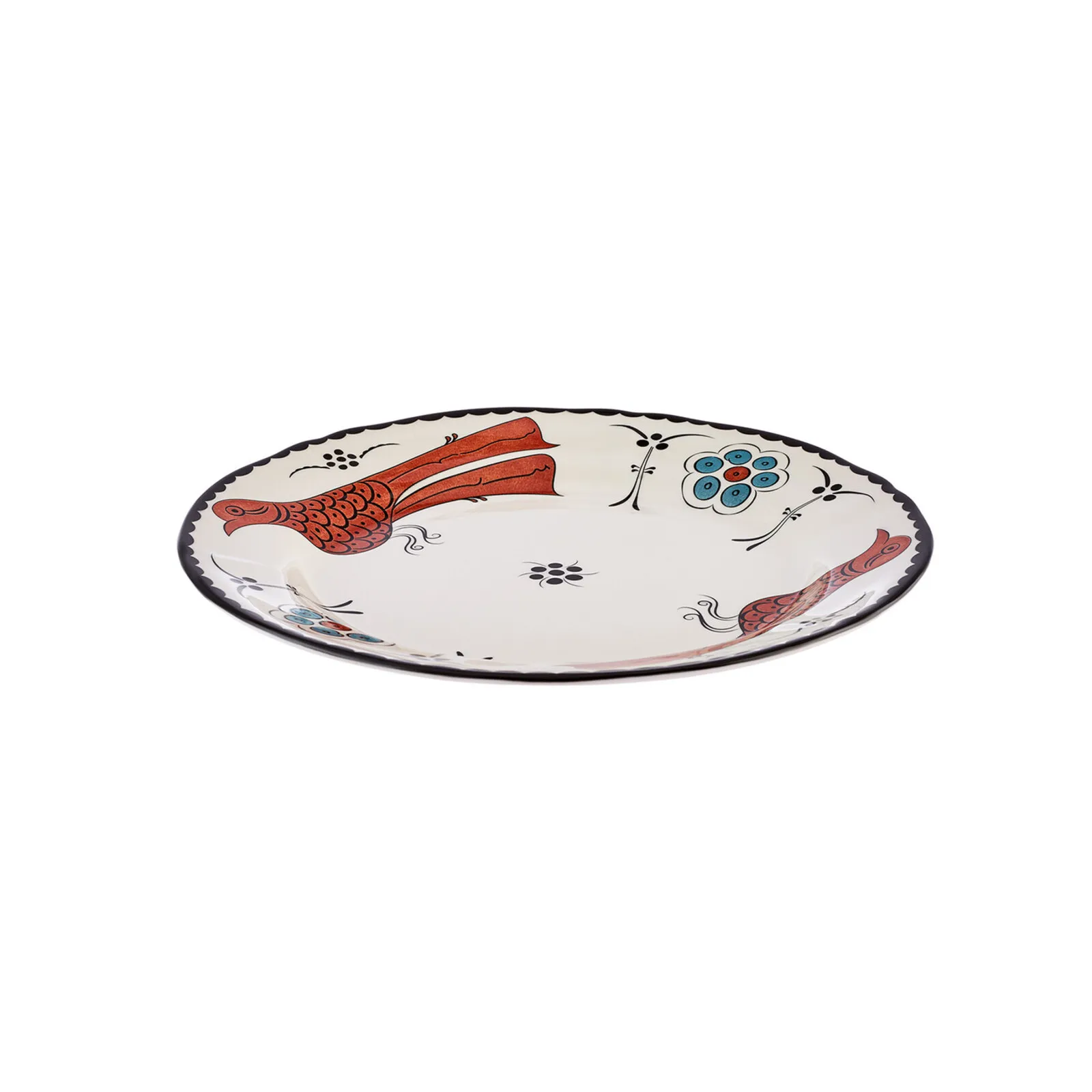 Karaca Paye Selcuklu-serie - onderzetbord 26 cm, vogelmotief. - Image 2