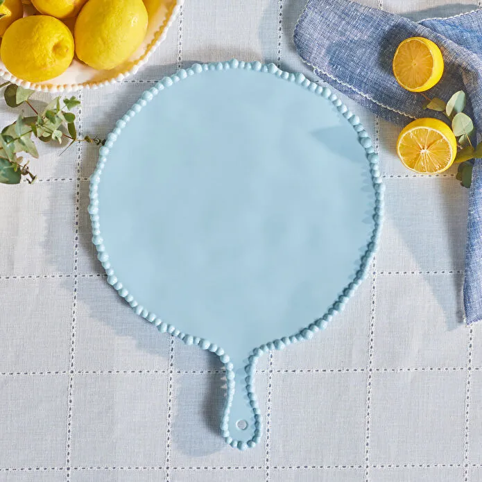 Karaca Perla Ronde Melamine Kaasplaat, 42 cm, Blauw