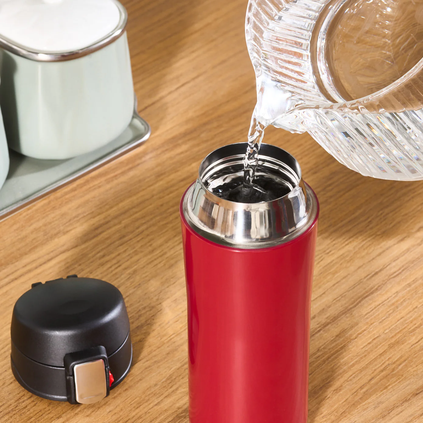 Karaca Pluton Roestvrijstalen Lekkagevrije Thermos 350 ml Rood - Image 5