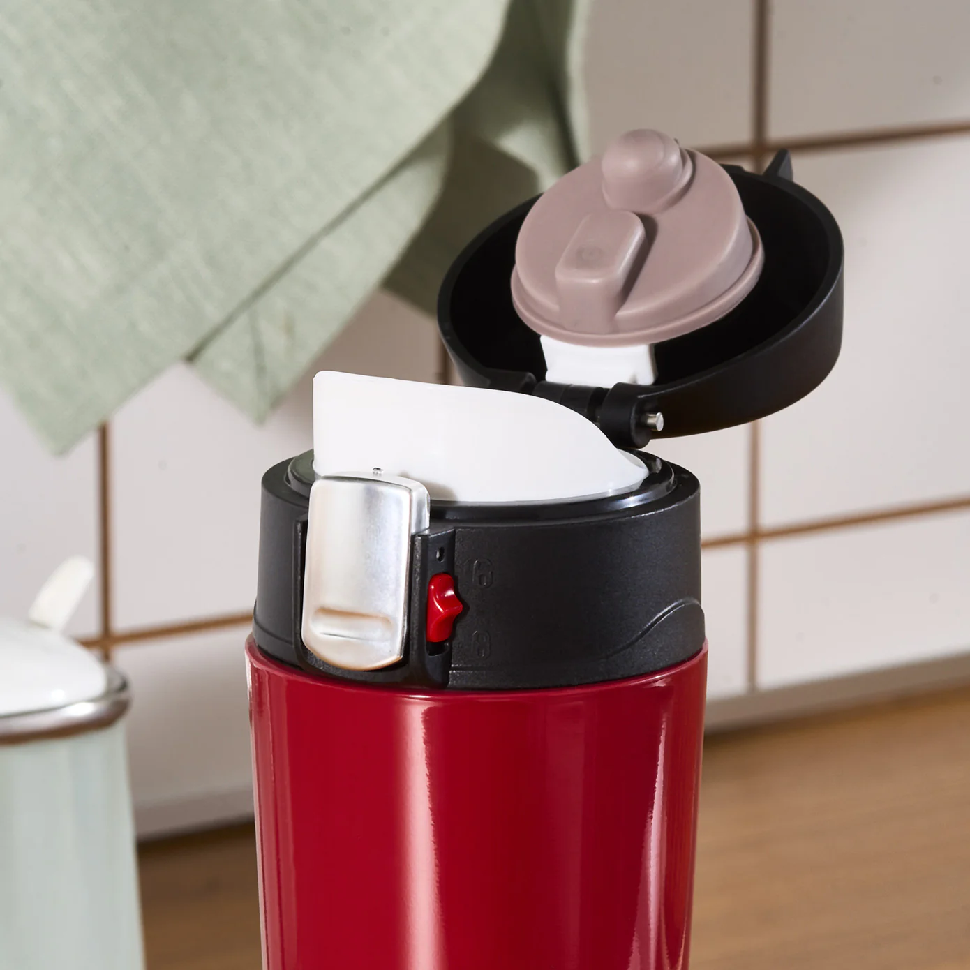 Karaca Pluton Roestvrijstalen Lekkagevrije Thermos 350 ml Rood - Image 6