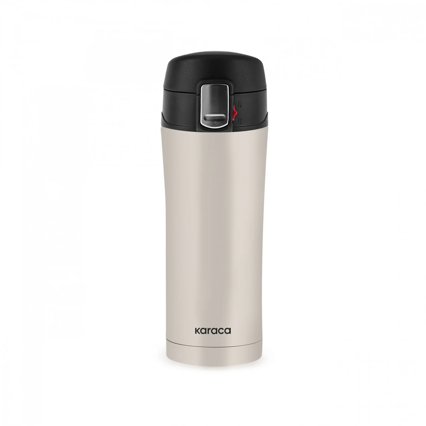 Karaca Pluton Roestvrijstalen Lekkagevrije Thermos 450 ml Crème - Image 6