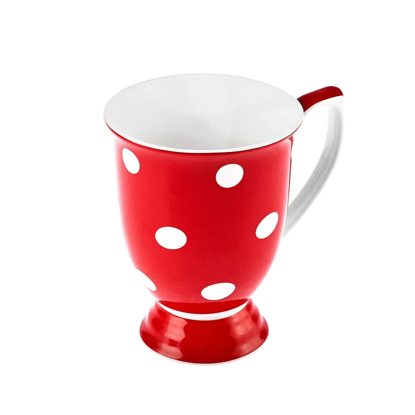 Karaca Polka Dot rood wit porseleinen mok, 360 ml - Image 4