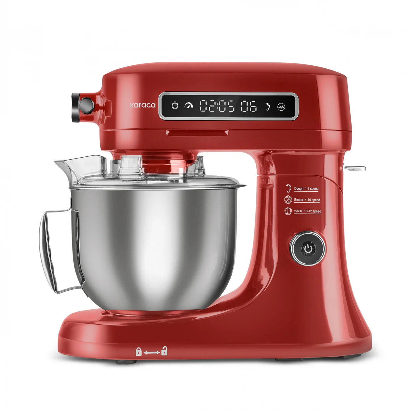 Karaca Pro Artisan Kooktoestel Gietijzer met Digitaal Display 1600W Rood