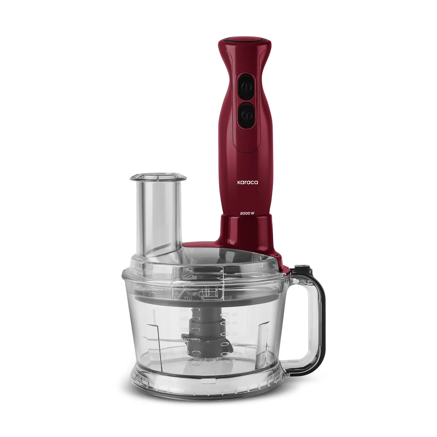 Karaca Pro-Multimax Keukenrobot 6 in 1, rood, 2000 W - Image 2