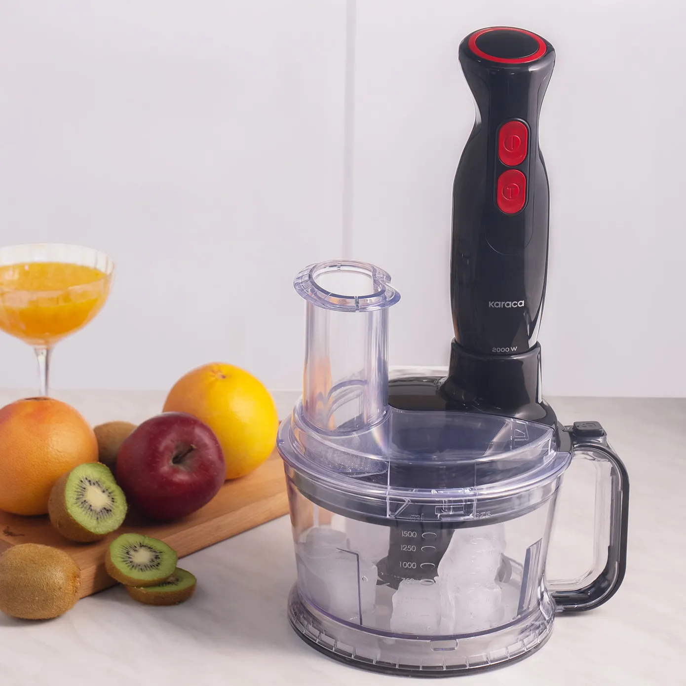 Karaca Pro-Multimax-keukenrobot 6 in 1, zwart, 2000 W - Image 3