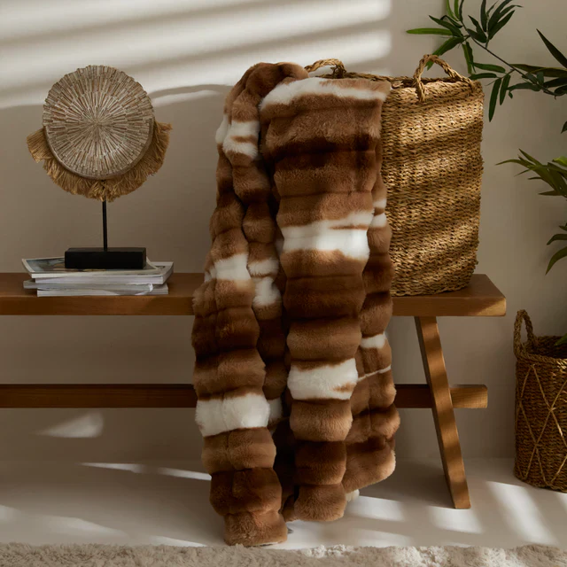 Karaca Rabbit Bruine Sherpa Deken 130x150 cm