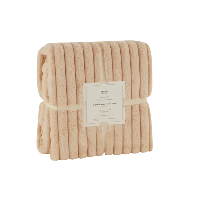 Karaca Rabbit Sherpa TV Deken Beige - Image 9