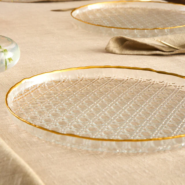 Karaca Rattan 7-delige Serveerset voor 6 Personen, Goud - Image 4