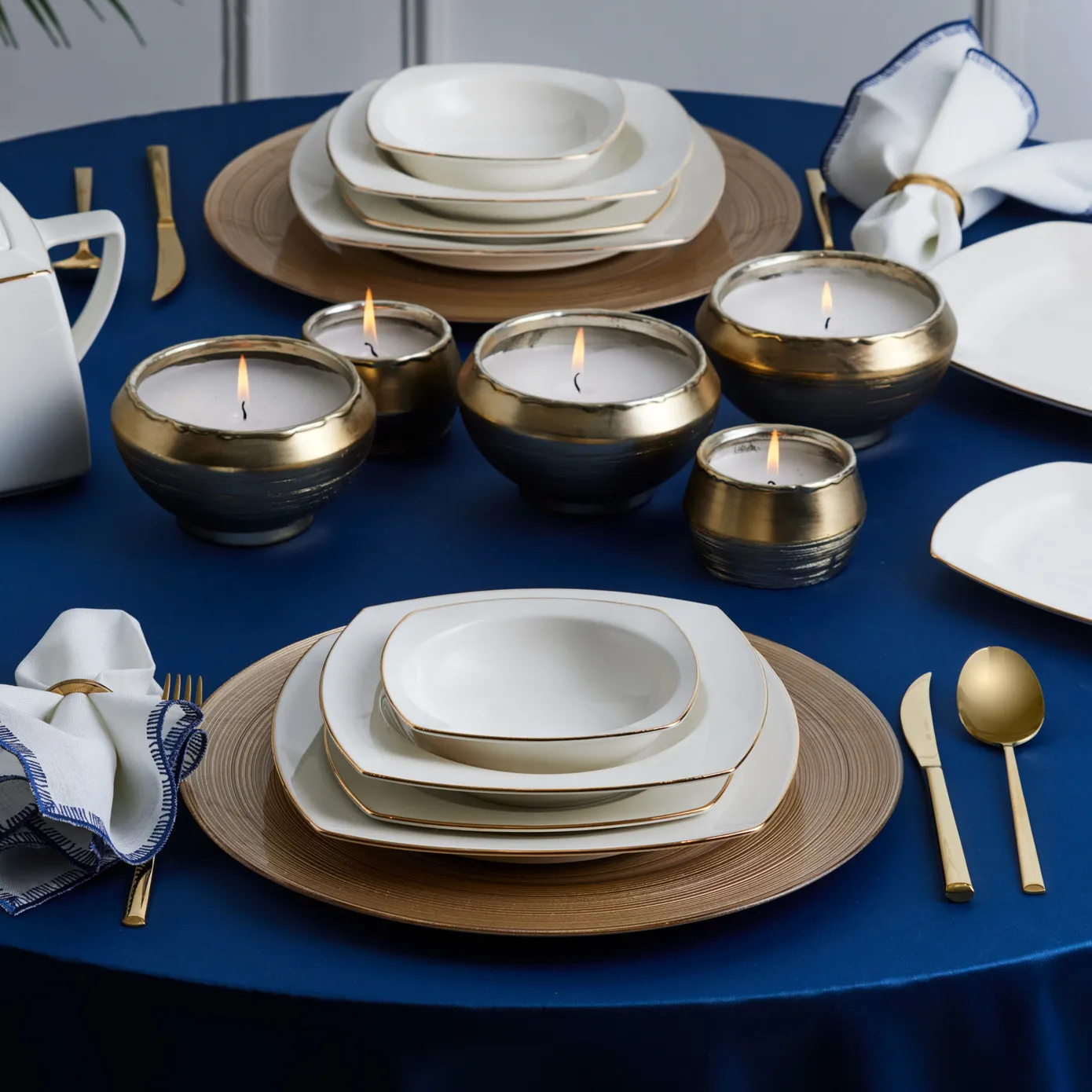 Karaca Red Carpet Collection Chiara Fine Cream 12 Persoons Servies, 60-Delig, Porselein, Goud - Image 5