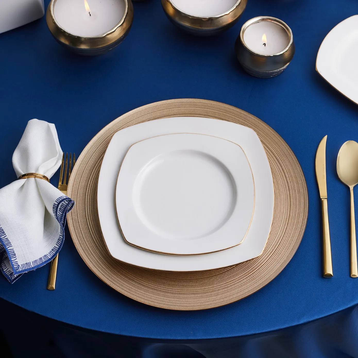 Karaca Red Carpet Collection Chiara Fine Cream 12 Persoons Servies, 60-Delig, Porselein, Goud - Image 8