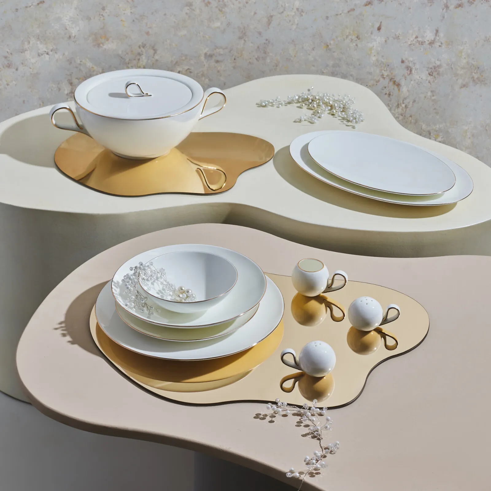 Karaca Red Carpet Collection Fine Pearl Extra Chanak Gold 62-delig parelservies voor 12 personen - Image 2