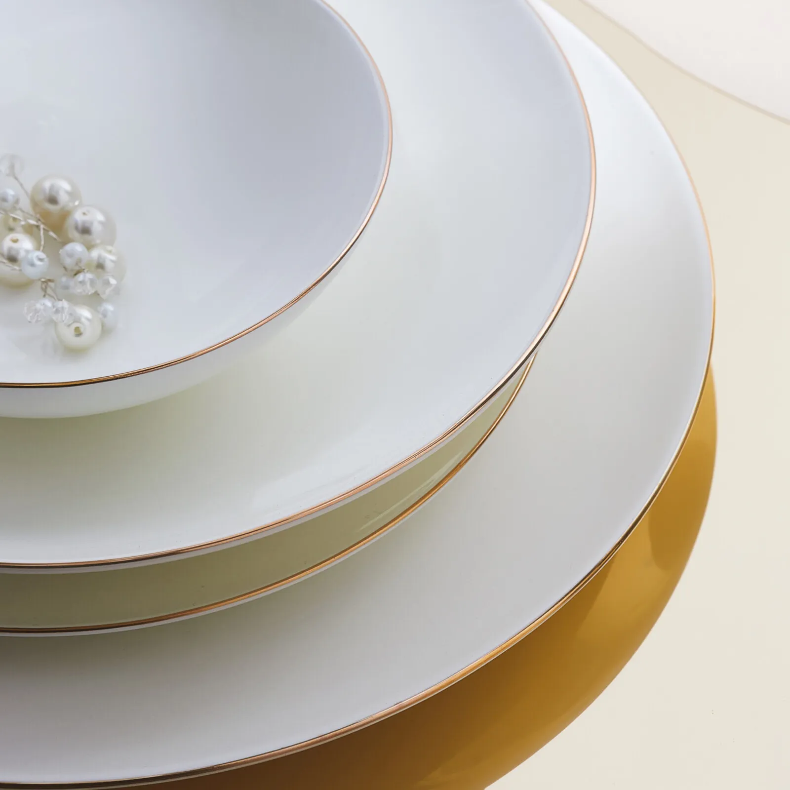 Karaca Red Carpet Collection Fine Pearl Extra Chanak Gold 62-delig parelservies voor 12 personen - Image 5