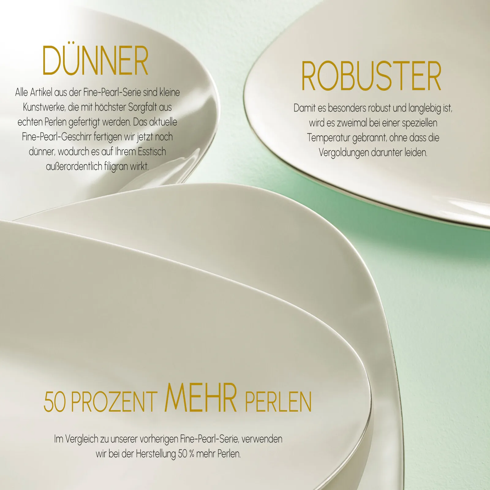 Karaca Red Carpet Collection Fine Pearl Extra Chanak Gold 62-delig parelservies voor 12 personen - Image 7