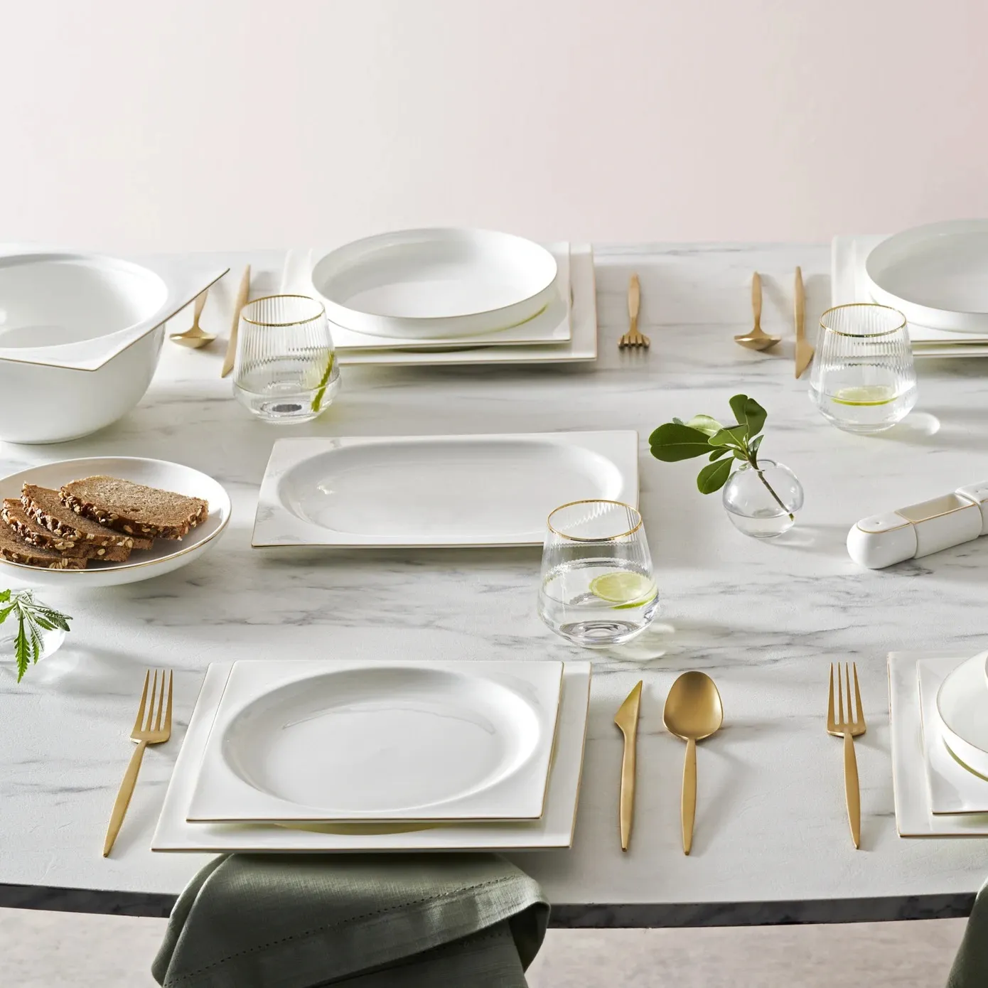 Karaca Red Carpet Collection Fine Pearl Extra Nish 12 Persoons Servies, 62-Delig, Goud - Image 11