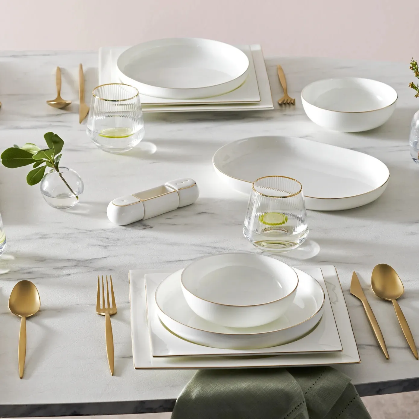Karaca Red Carpet Collection Fine Pearl Extra Nish 12 Persoons Servies, 62-Delig, Goud - Image 2