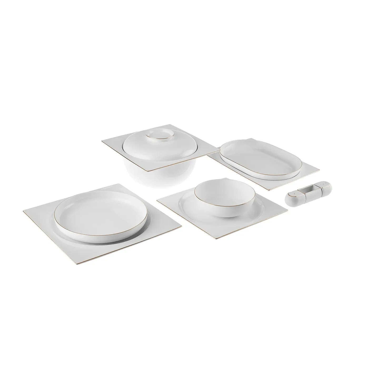 Karaca Red Carpet Collection Fine Pearl Extra Nish 12 Persoons Servies, 62-Delig, Goud - Image 3