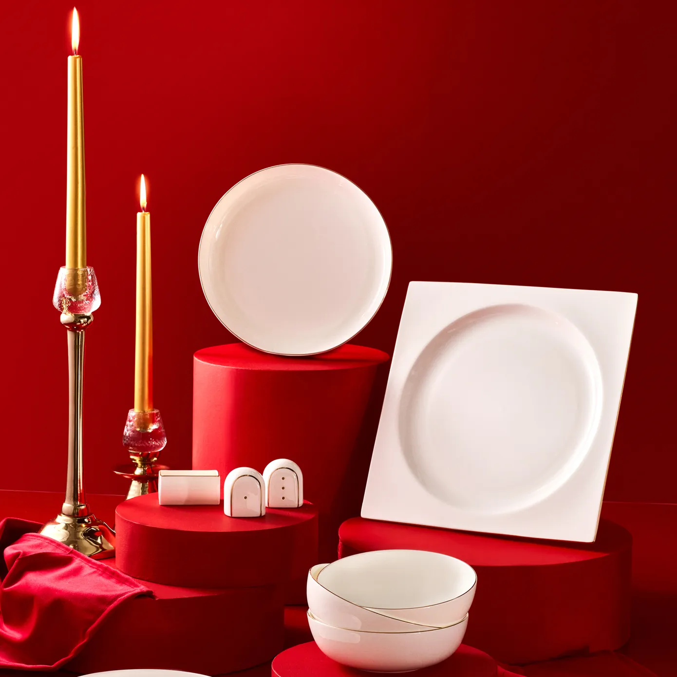 Karaca Red Carpet Collection Fine Pearl Extra Nish 12 Persoons Servies, 62-Delig, Goud - Image 9