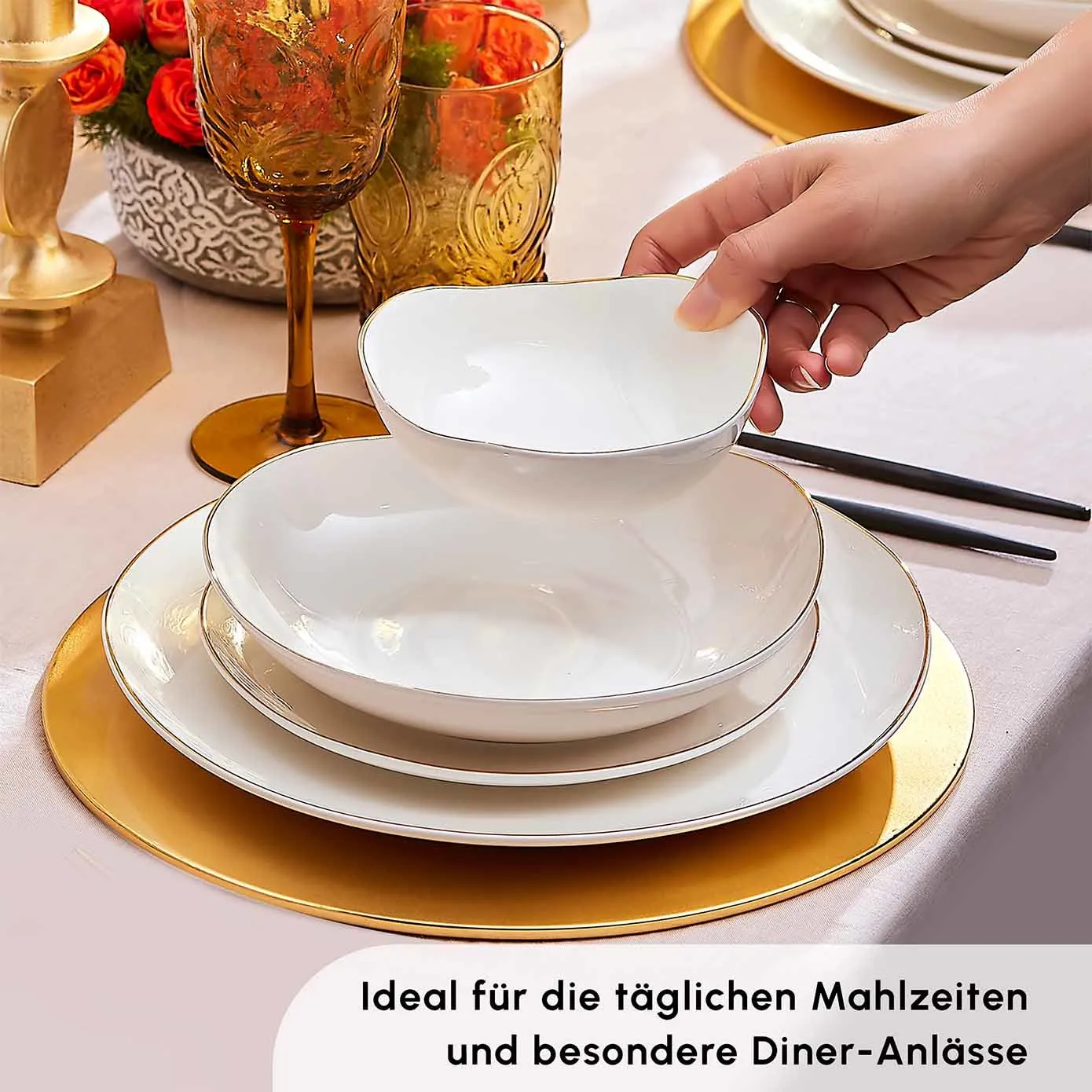 Karaca Red Carpet Collection Middle Streamline 56-delige serviesset voor 12 personen - Image 7