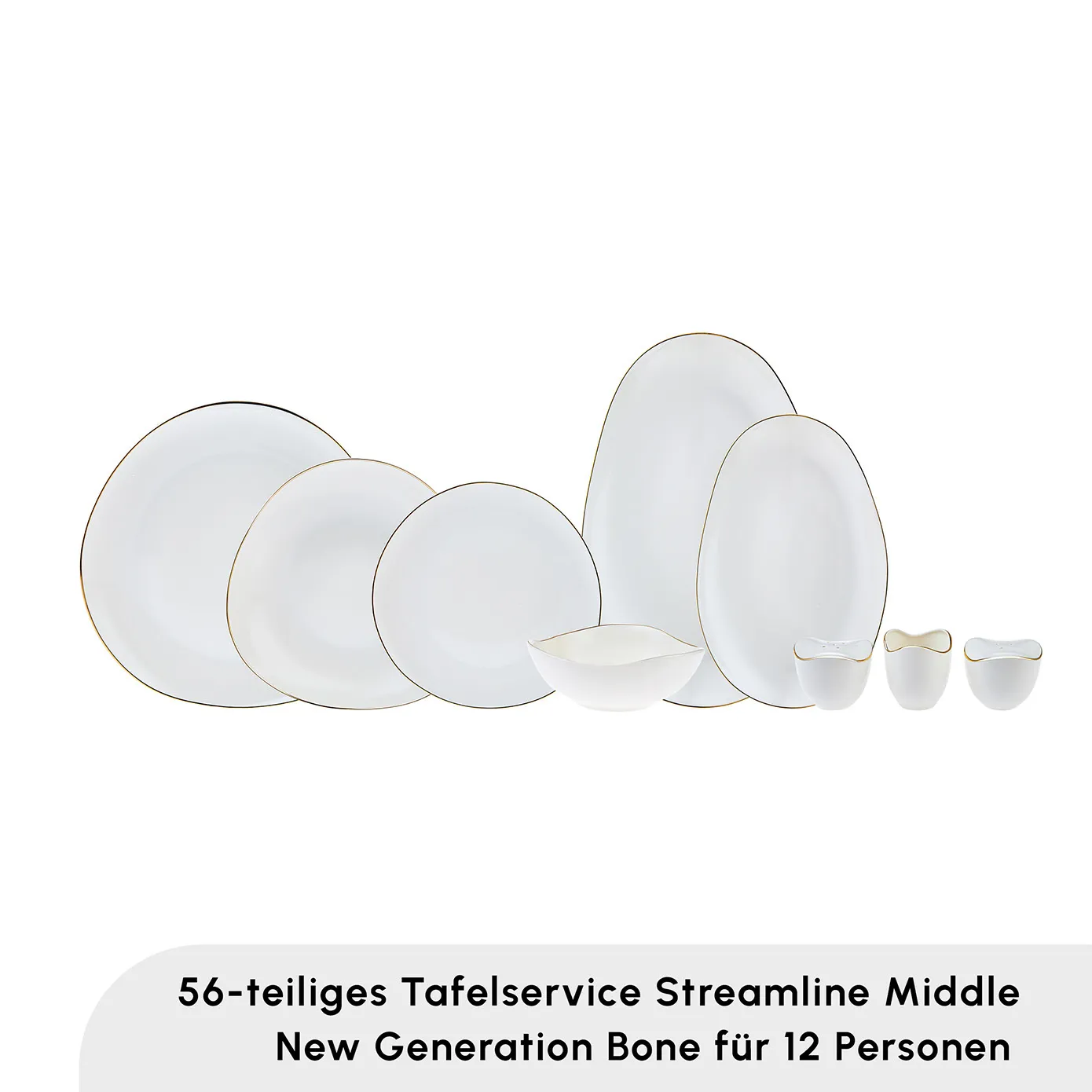Karaca Red Carpet Collection Middle Streamline 56-delige serviesset voor 12 personen - Image 9