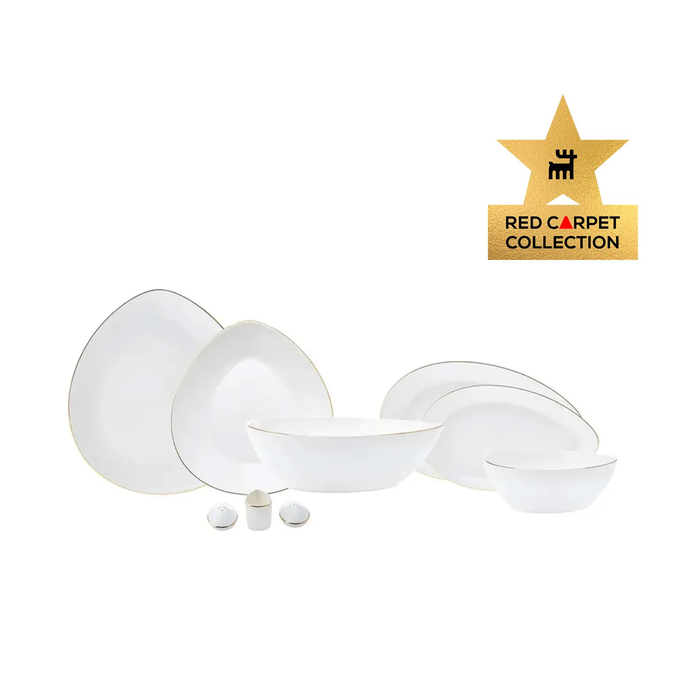Karaca Red Carpet Collection Streamline Saki Platinum 59-delige serviesset voor 12 personen - Image 2