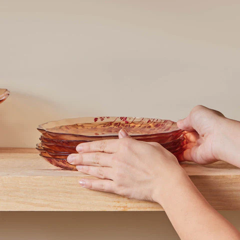 Karaca Red Lavender 7-Piece Cake Set - Image 13