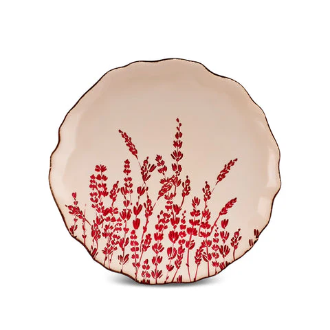 Karaca Red Lavender 7-Piece Cake Set - Image 15