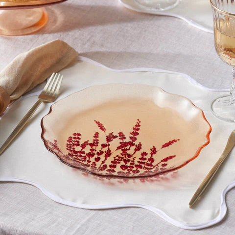 Karaca Red Lavender 7-Piece Cake Set - Image 8