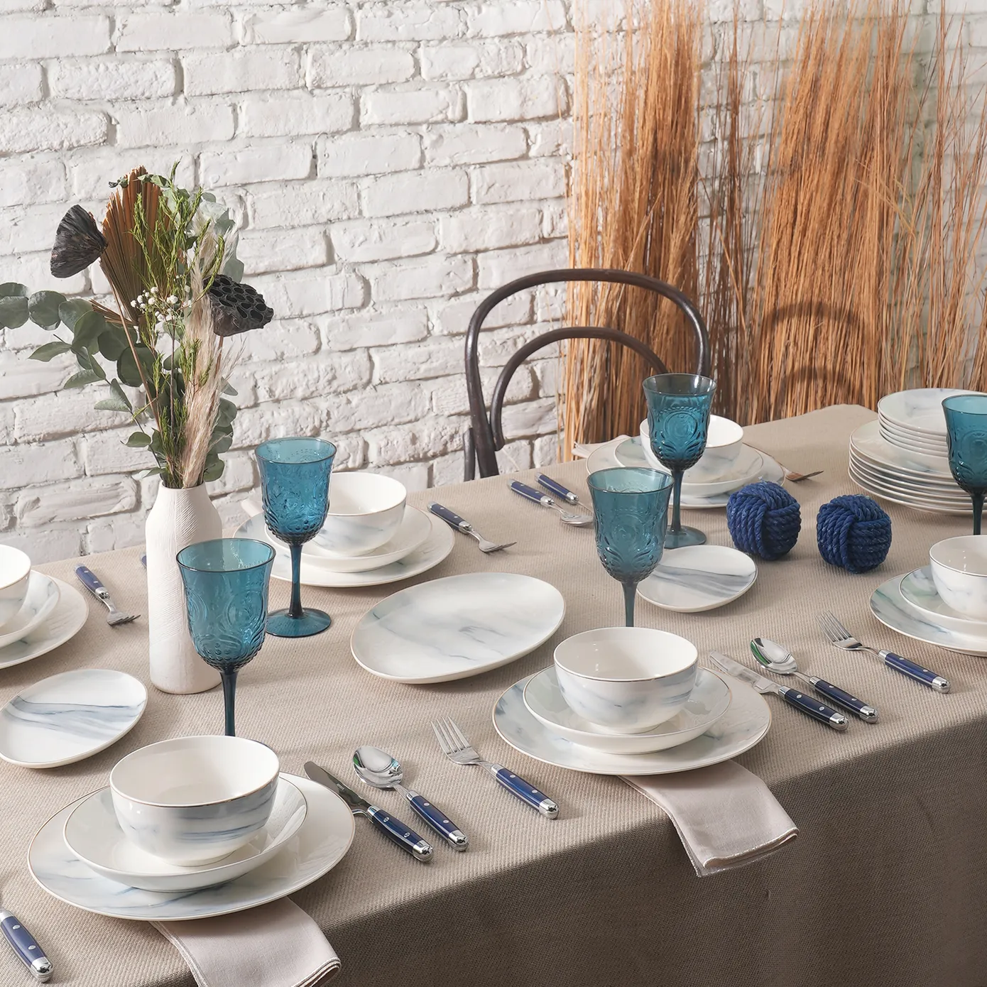 Karaca Ria New 12 Persoons Dinerset, 39 Delig, Grijs - Image 6