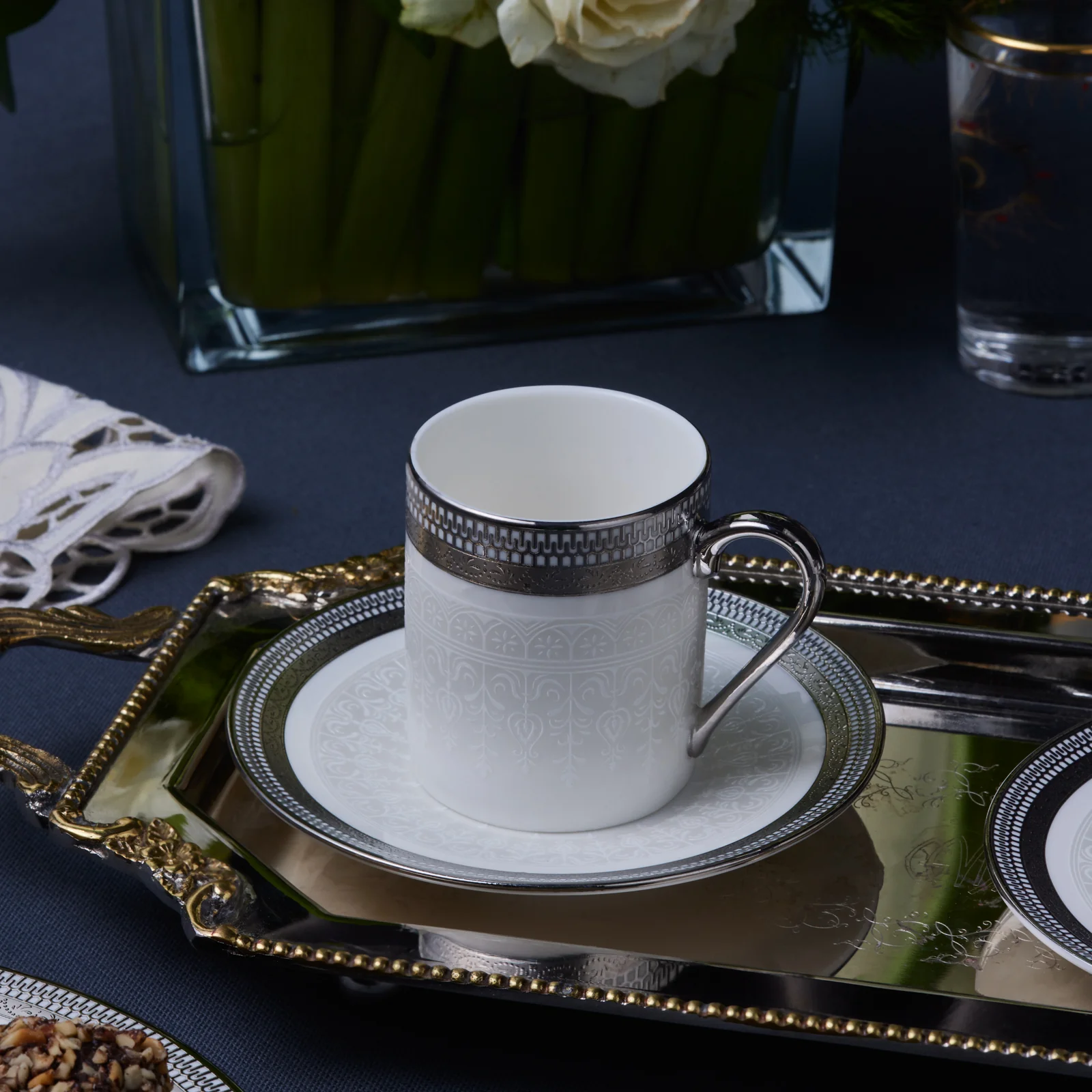 Karaca Royal Bone Kate Koffiekopjesset voor 6 Personen, 90 ml - Image 4