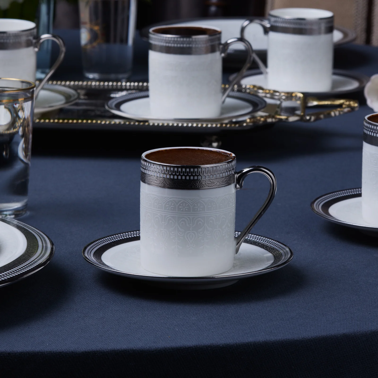 Karaca Royal Bone Kate Koffiekopjesset voor 6 Personen, 90 ml - Image 5