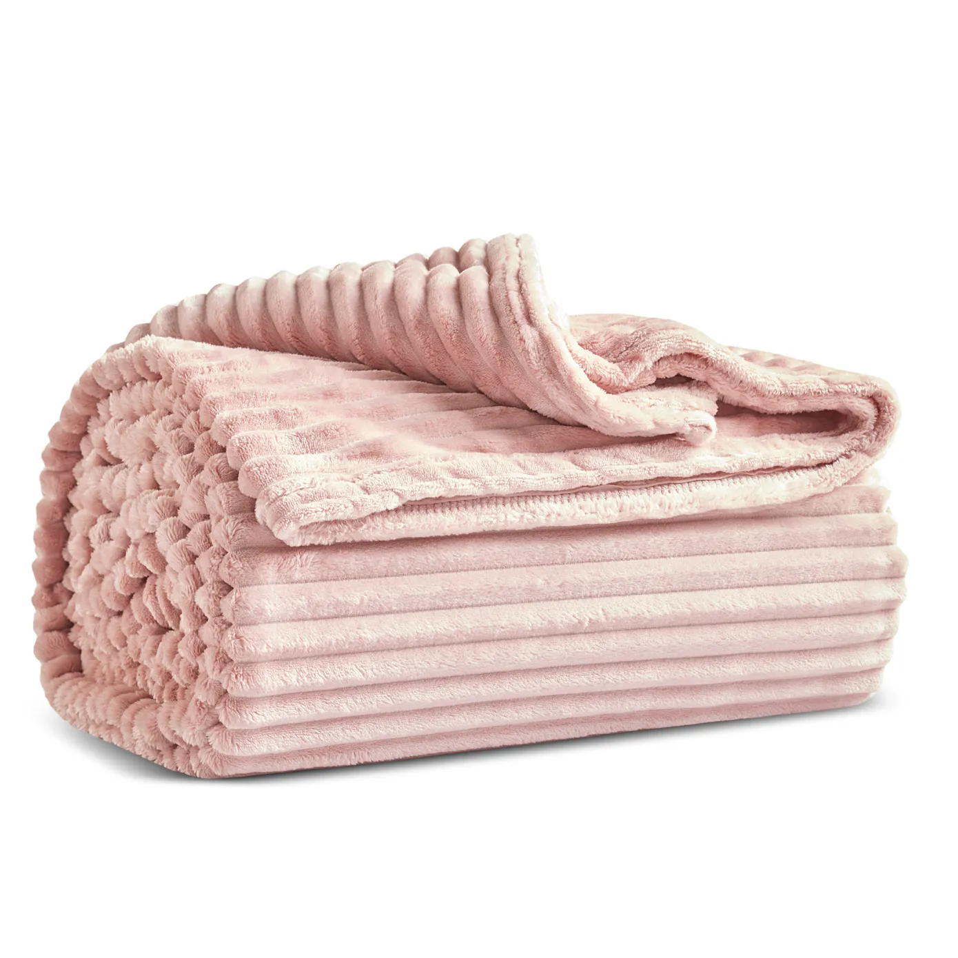 Karaca Ruby Stripe Wellsoft Eenpersoons Deken, Roze - Image 3