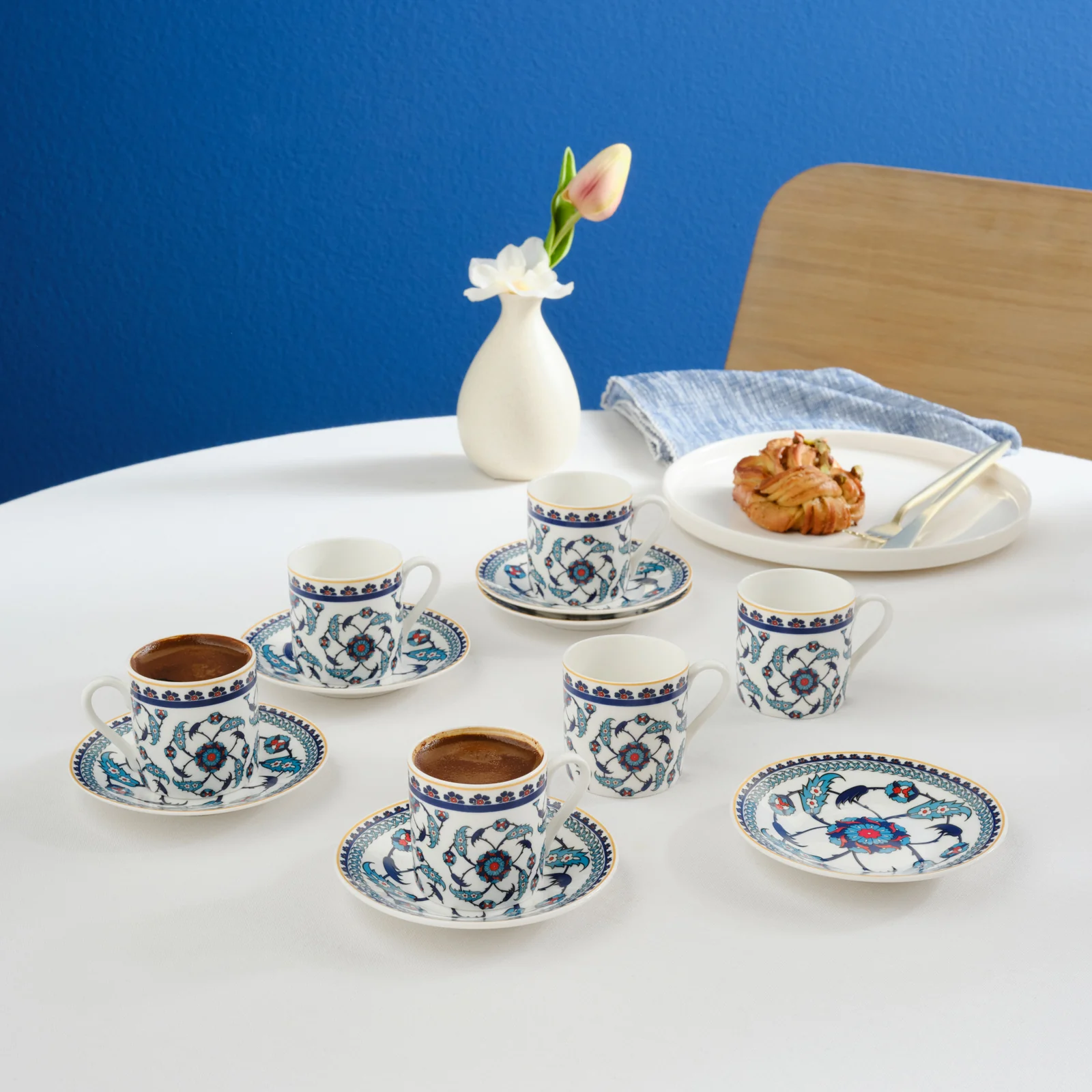Karaca Rumi koffiekopjes set voor 6 personen, 80 ml - Image 2