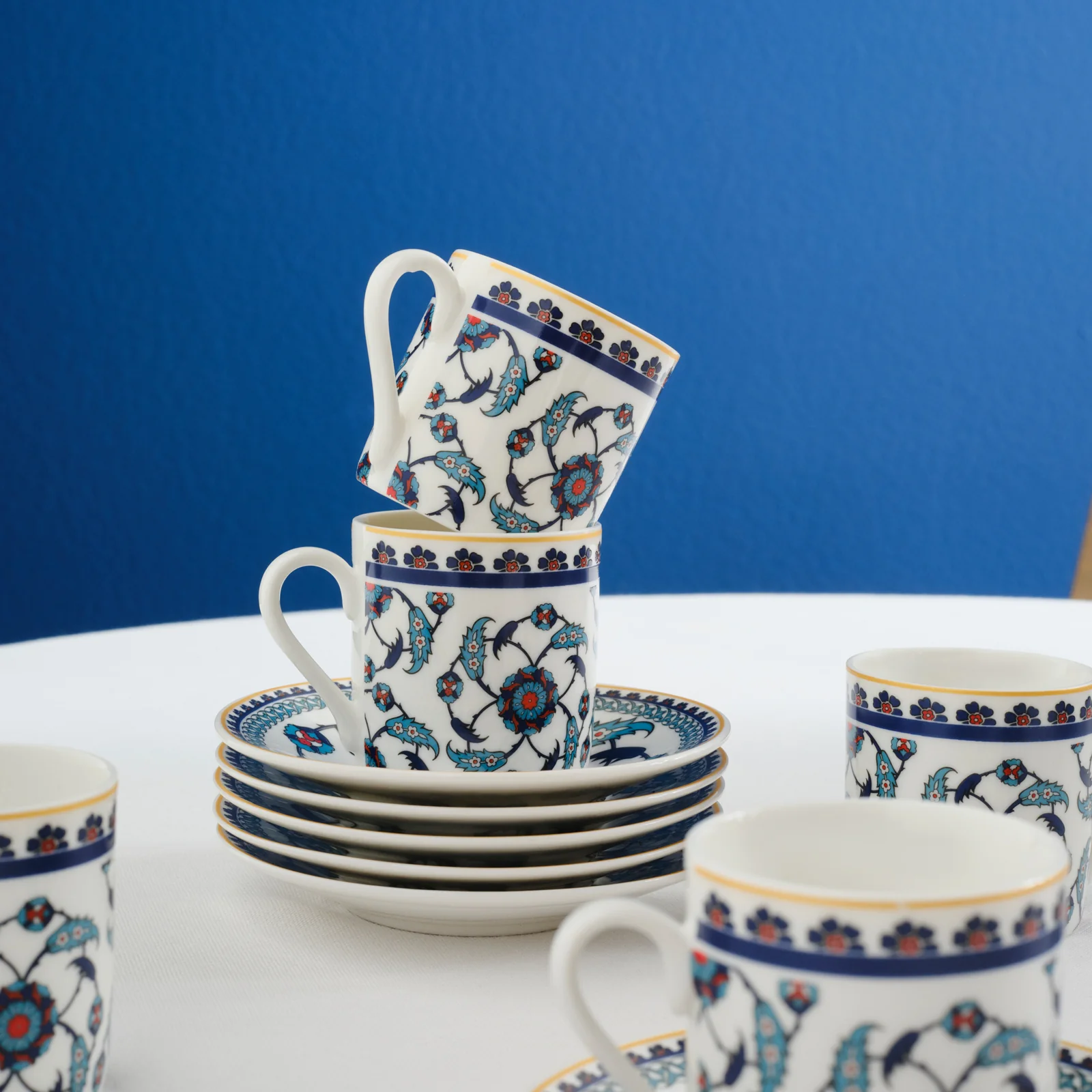 Karaca Rumi koffiekopjes set voor 6 personen, 80 ml - Image 6